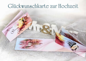 hochwertige Hochzeitskarte